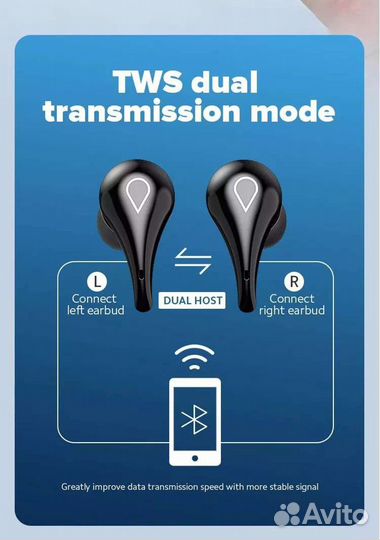 Наушники беспроводные Transpeed H3