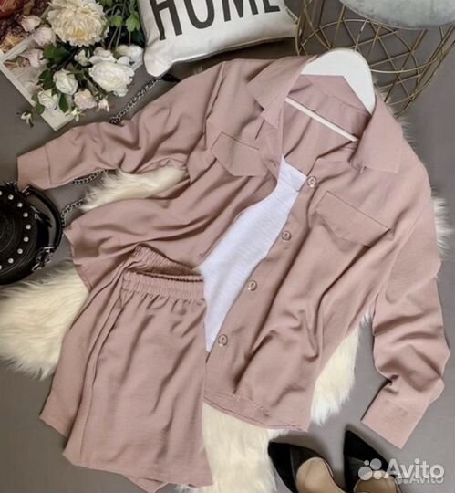 Костюм тройка (шорты, рубашка, майка)