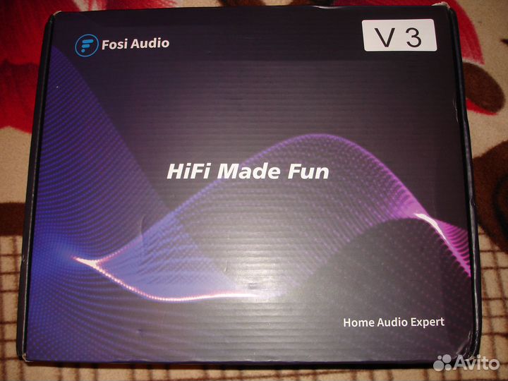 Стерео усилитель Fosi V3 и блок питания 48 вольт
