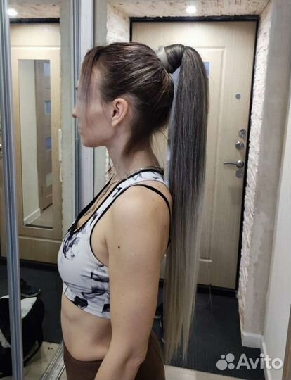 Афрорезинка,хвост на резинке,афрохвост на резинке