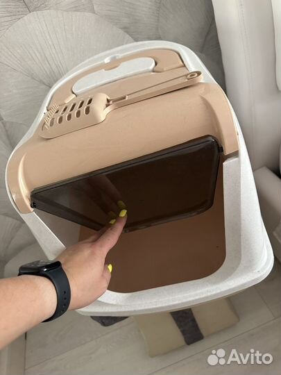 Кошачий лоток закрытый большой