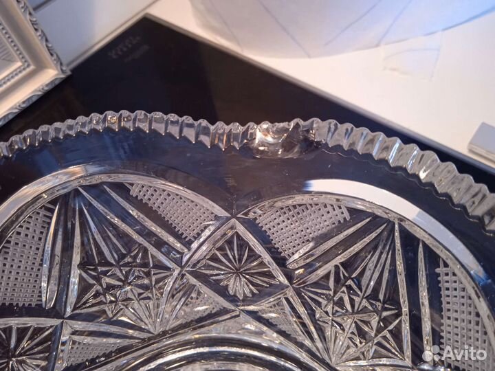 Ваза салатница хрусталь СССР цена за две