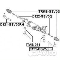 Пыльник рулевой рейки toyota camry/hybrid ACV51 AS