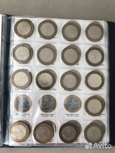 Коллекция биметаллических монет 120 шт