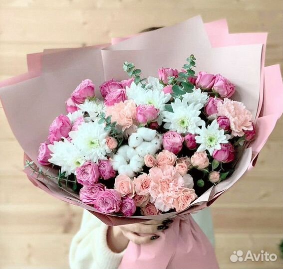 Красивый букет, авторский сборный микс букет