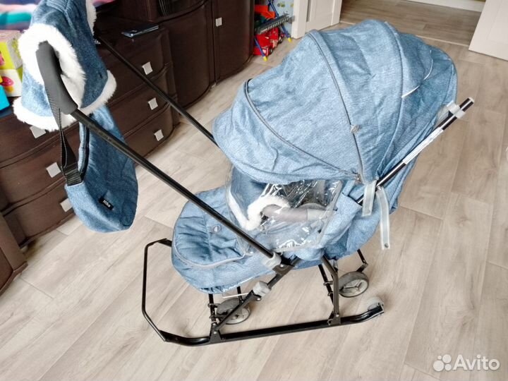 Детские санки коляска бу