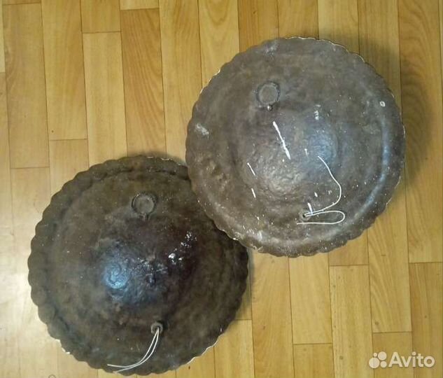 Антикварные бронзовые электрические бра