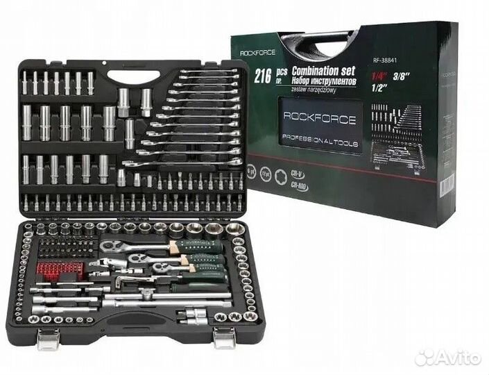 Набор инструментов (216 предм.) 6-гр rock force