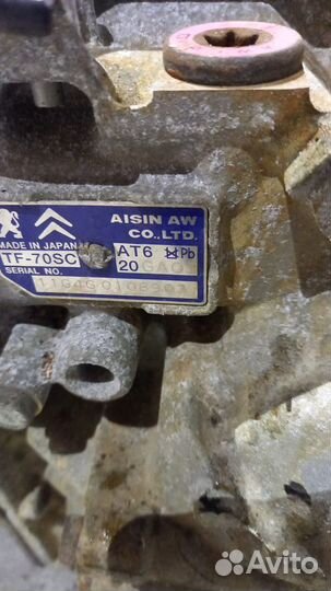 АКПП AT6 (TF-70SC) Peugeot 308 4A/C 1.6