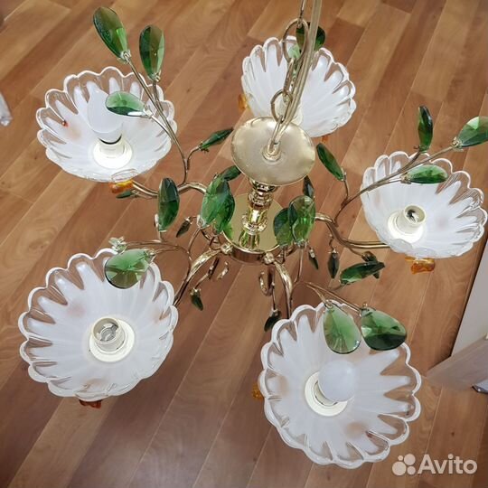 Люстра потолочная подвесная бу