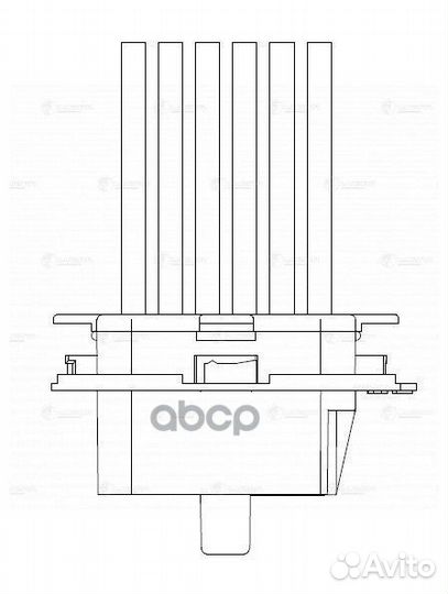 Резистор вентилятора отопителя LFR1502 luzar