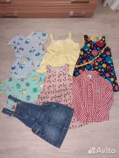 Пакет вещей на девочку р.92, 98, 104 всего 18 шт