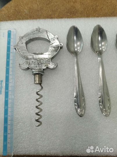 Штопор и ложечки для горчицы СССР