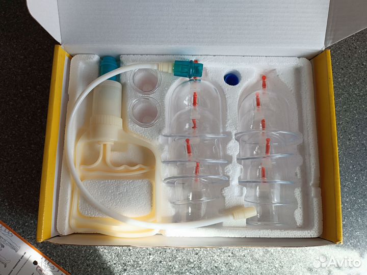 Набор из 12 массажных вакуумных банок