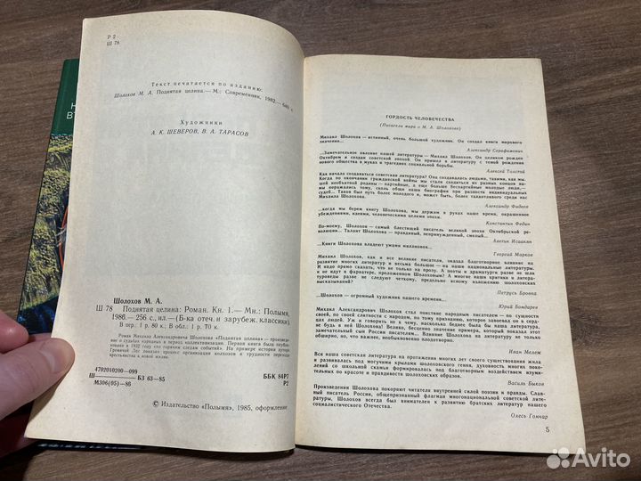 Михаил Шолохов: Поднятая целина