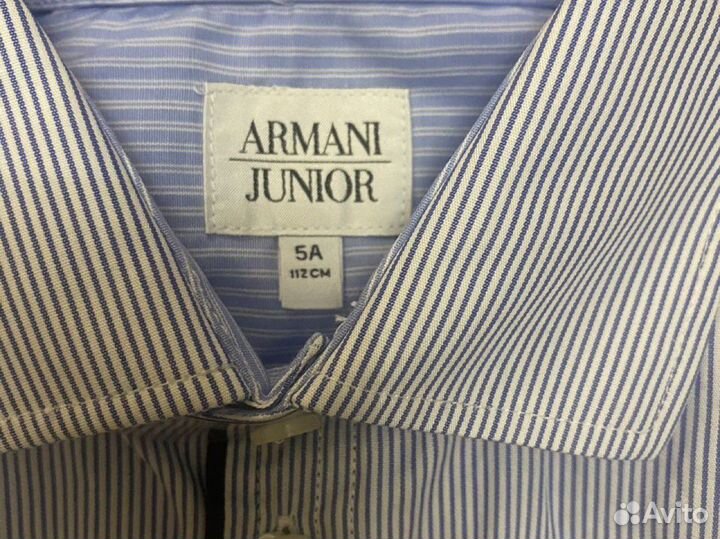 Рубашка Armani Junior на 5 лет на мальчика новая