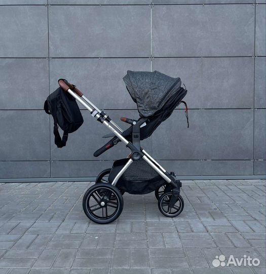 Коляска 3в1 оригинал Brand Luxmom 701(Black Star)