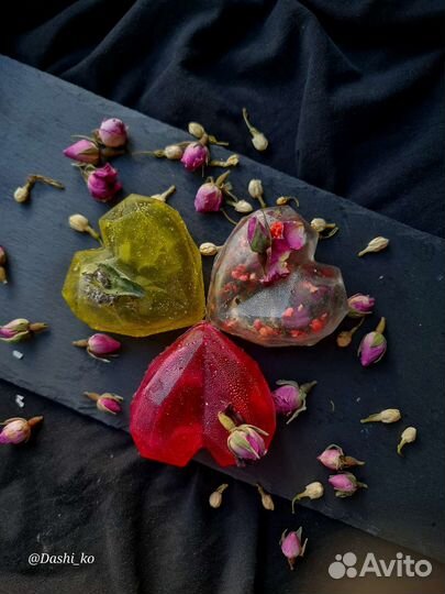 Чайные бомбочки, чайные леденцы, ложки. Подарок