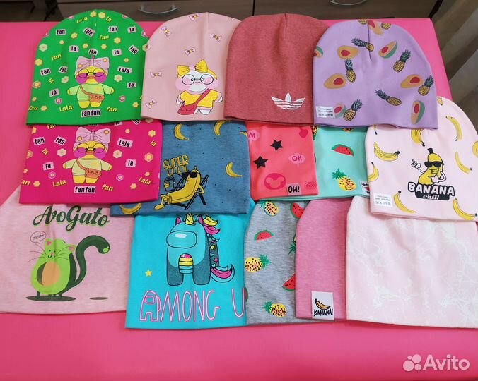 Шапки трикотажные легки осенние и зимние