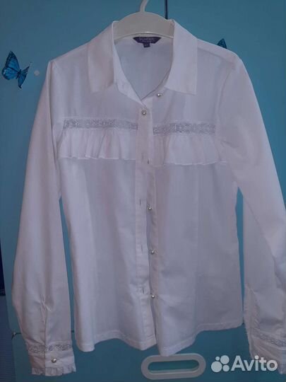 Блузка школьная белая