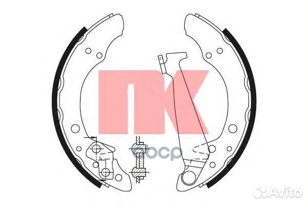 Колодки тормозные барабанные 2799520 2799520 Nk