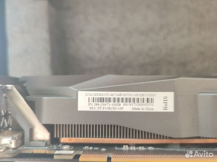 Видеокарта gtx 1080 ti 11 gb