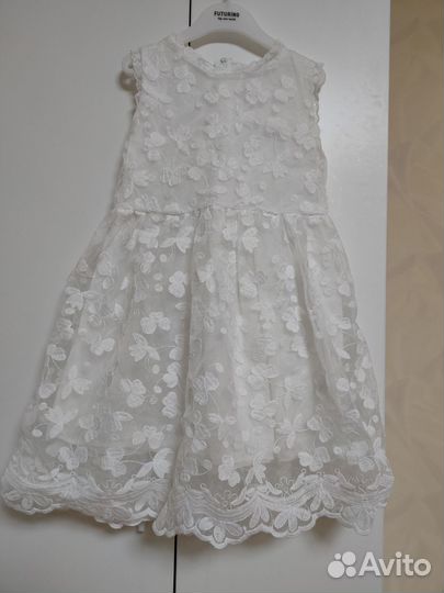 Белое платье на выпускной в садик 122