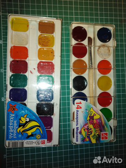 Краски акварельные масляные