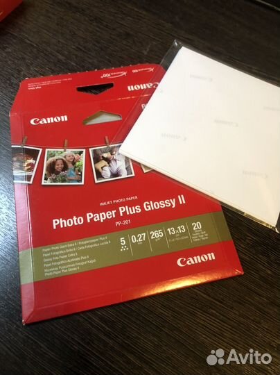 Фотобумага canon plus glossy II размер 13х13
