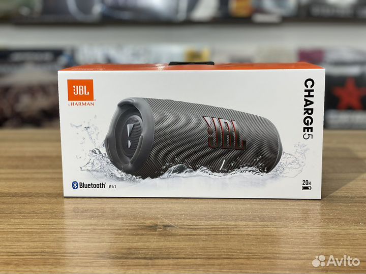 Портативная колонка JBL Charge 5 grey