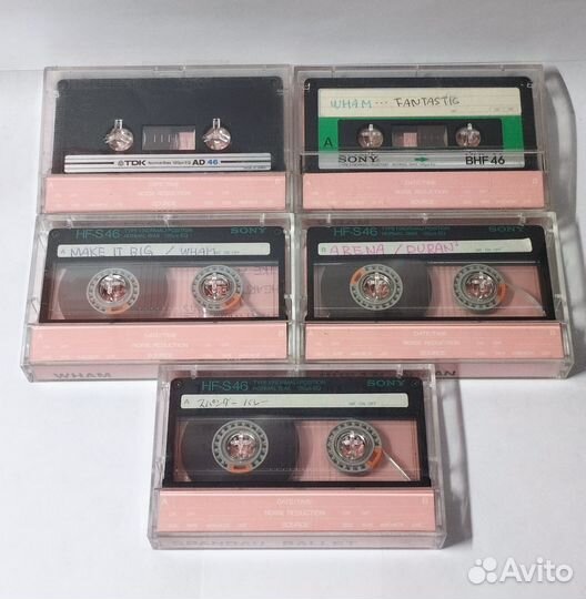 Аудиокассеты TDK, sony, maxell с записью 11 шт