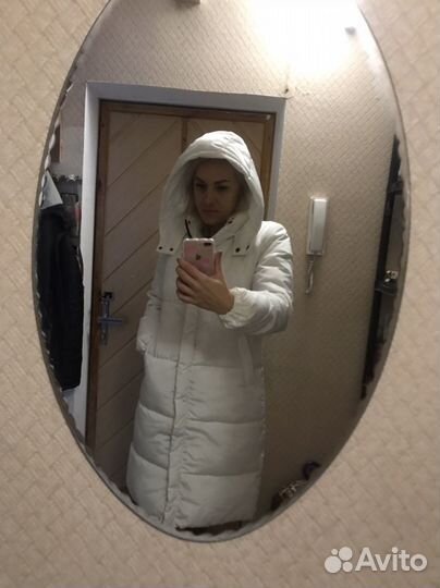 Пуховик белый