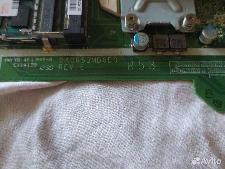 Материнская плата da0r53mb6e0 r53