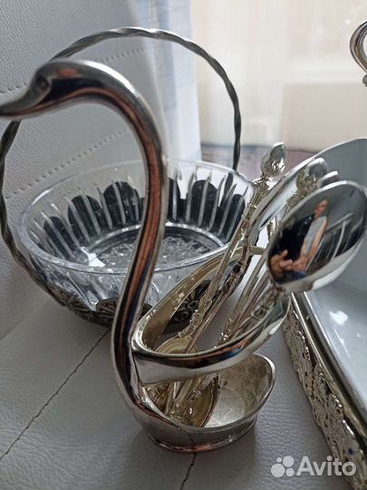 Посуда для сервировки стола из мельхиора, нержав