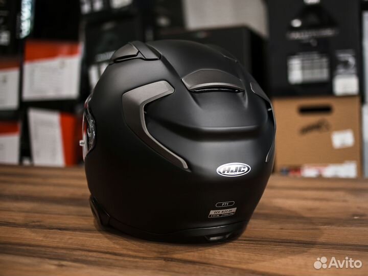 Мотошлем HJC F71 semi flat black titanium