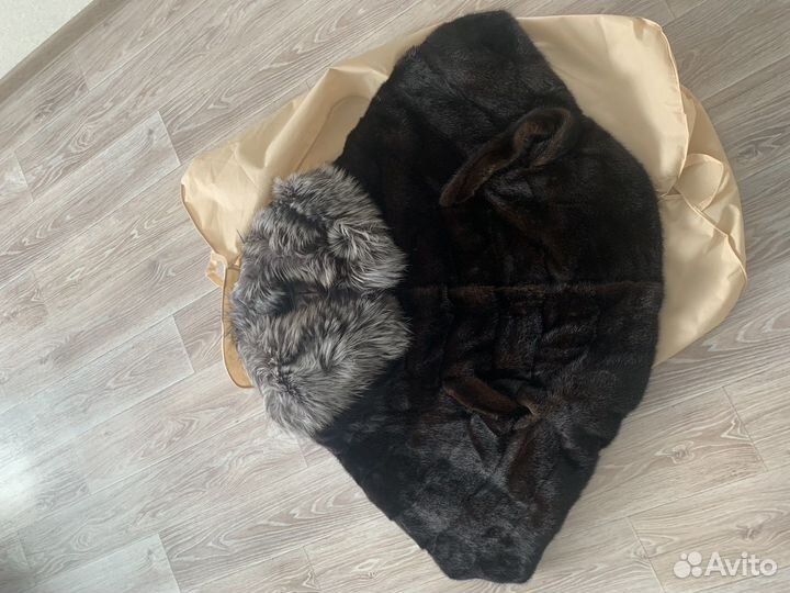 Шуба чёрная лиса - писец