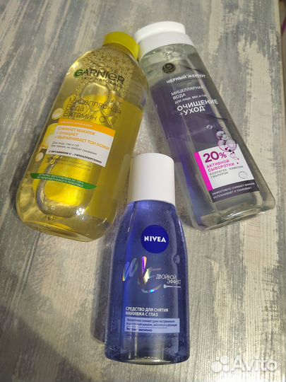 Мицеллярная вода Garnier и Ч. Жемчуг и маски