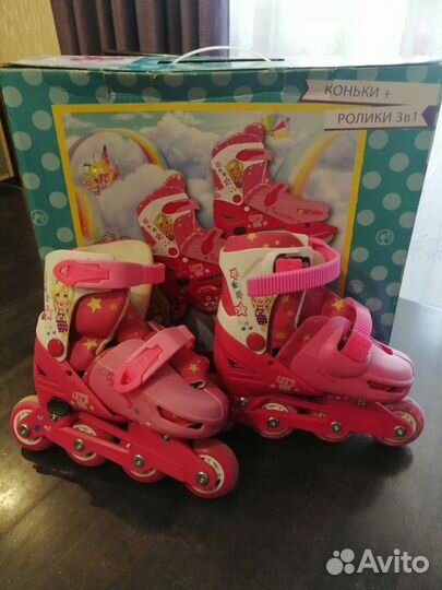 Коньки ролики 3 в 1