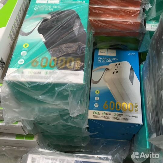 Мощное зарядное устройство 60000 mAh, 22W