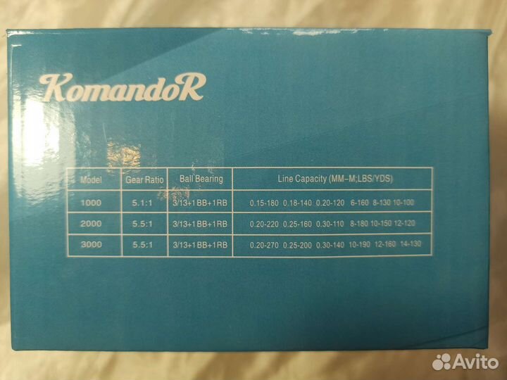 Продам катушку Komandor GB-III 3000