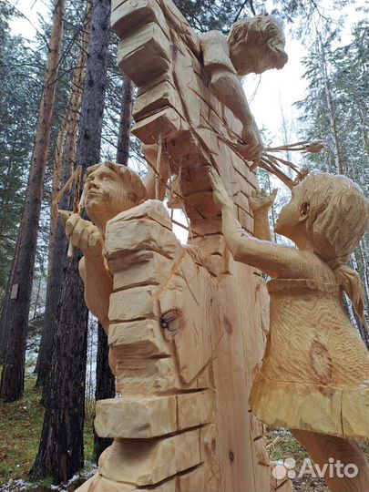 Скульптура на заказ из дерева