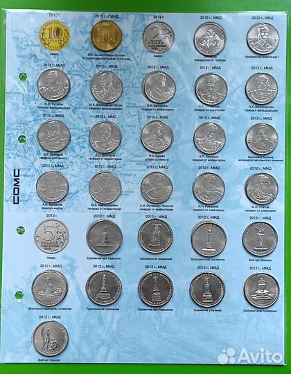 Юбилейные Монет Банка России о войнах