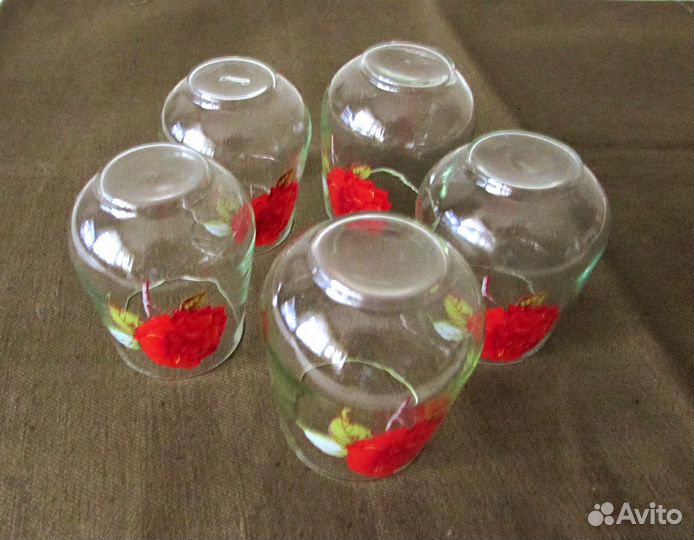 Стопки СССР, набор из 5-ти предметов