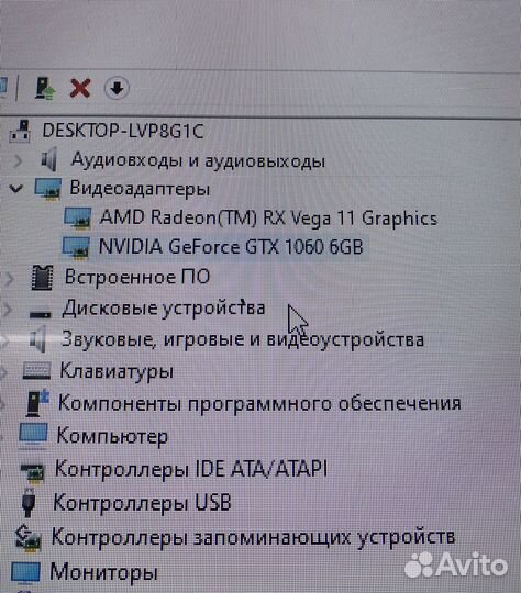 Видеокарта Asus GTX 1060 6gb