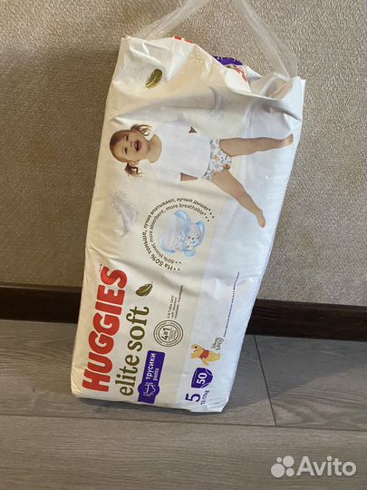 Подгузники-трусики Huggies elite soft