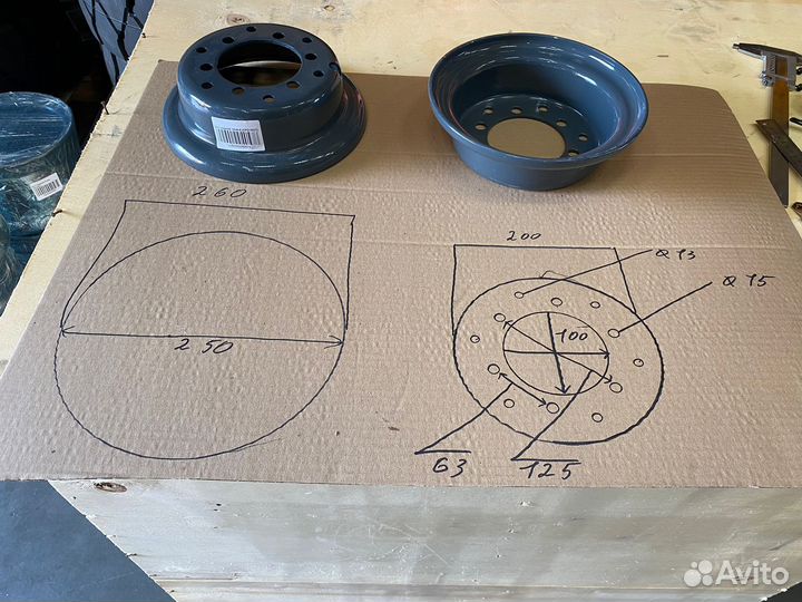 Диск задний 16х6-8 (CPD15GT)