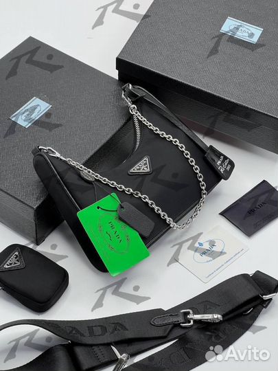 Сумка Prada Re-edition 2005 Black оригинал