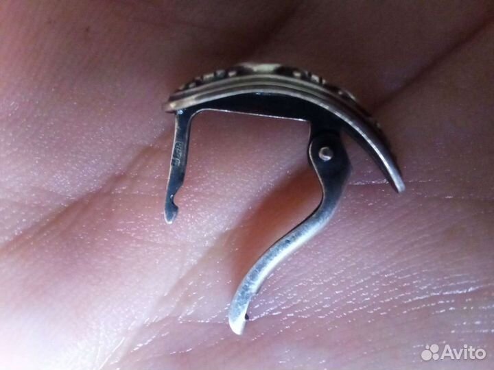 Серьги серебро СССР