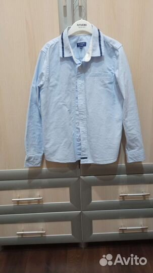 Рубашка, рост 128, Джинсовая рубашка, рост 140