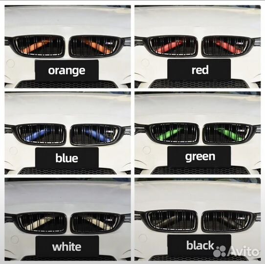 Накладки на распорки решетки радиатора BMW